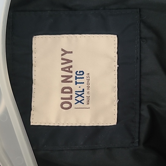 Old Navy men's light rain bomber style jacket in navy BLUE in XXL - Picture 4 of 6